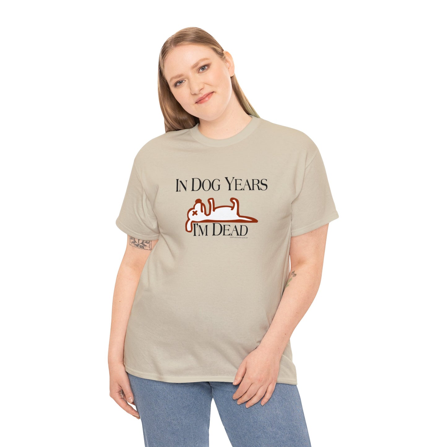 In Dog Years, I'm Dead, funny t-shirt, Over the Hill T, Senior Citizen, Birthday T-Shirt, Dog Lovers Tee, humorous t-shirt, ironic t-shirt,