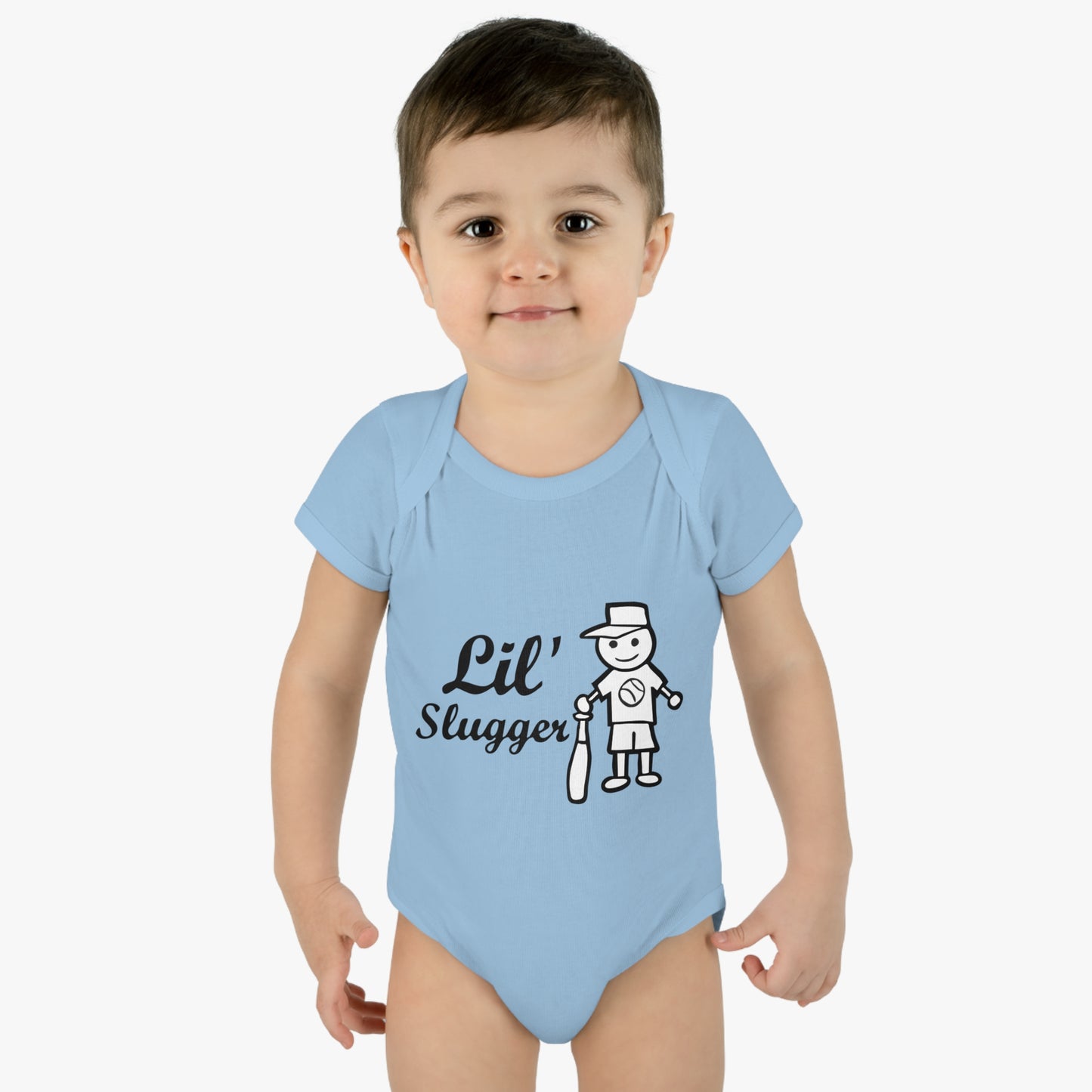 Lil' Slugger, Youth One Piece Bodysuit, Baseball Baby T, Future Baseball Fan, Cute Baseball Gift for Baby, Shower Gift, Baseball Fan Tee