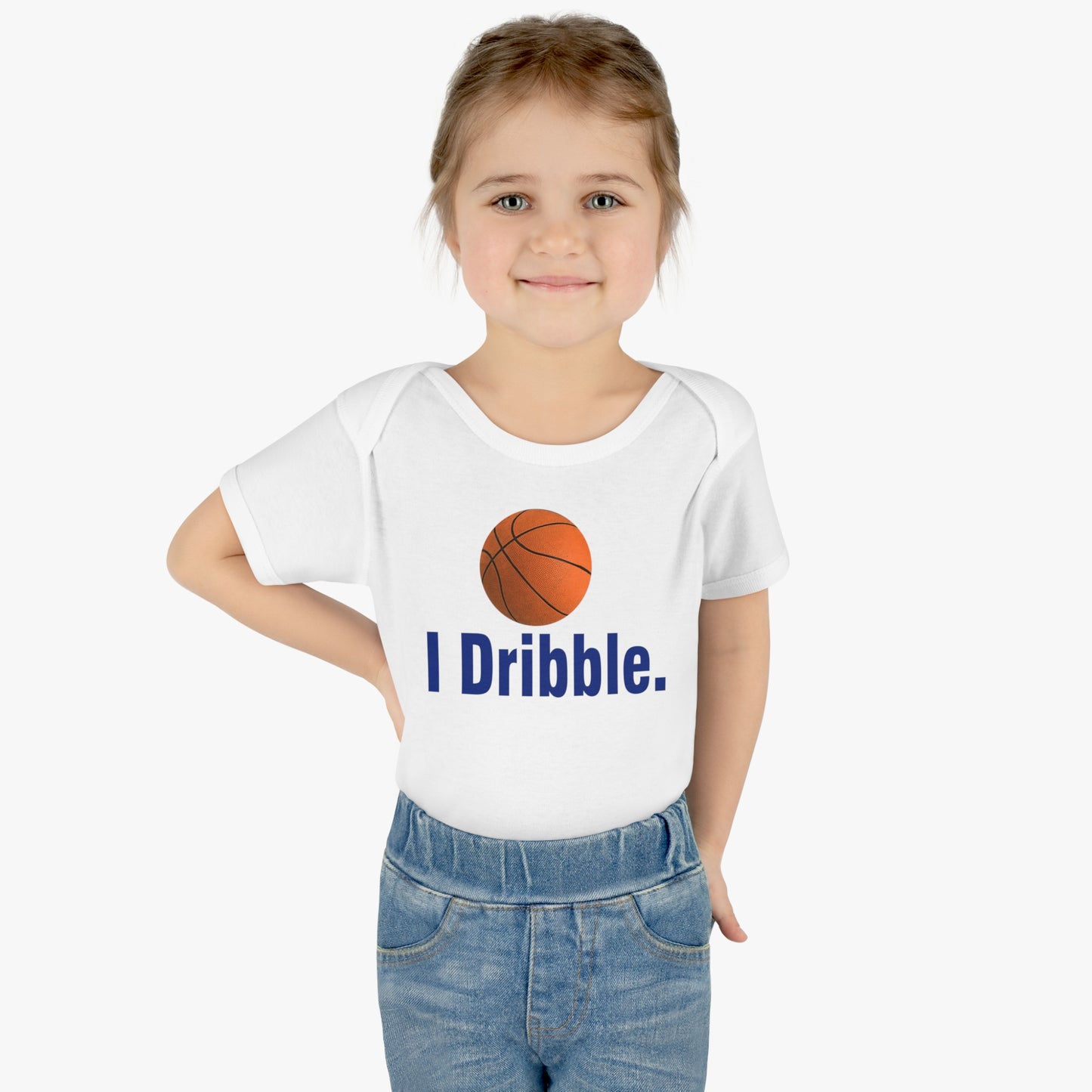 I Dribble, funny basketball Infant Baby Rib Bodysuit for littlest Basketball Future Fan, Baby Shower gift, Basketball Baby, Basketball Child