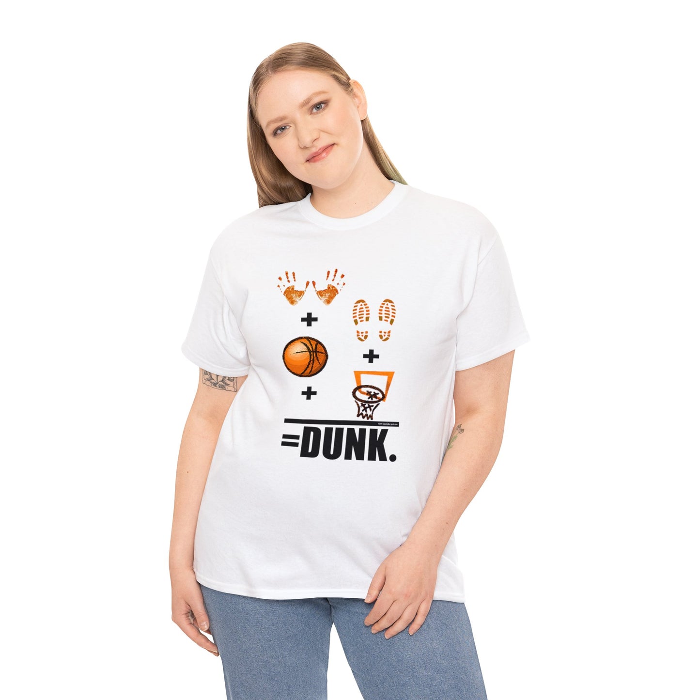 Basketball Equation, Basketball Math, Hands Plus Feet Plus Ball Plus Net Equals Dunk. Funny Basketball T-Shirt, Basketball Gift, Humorous