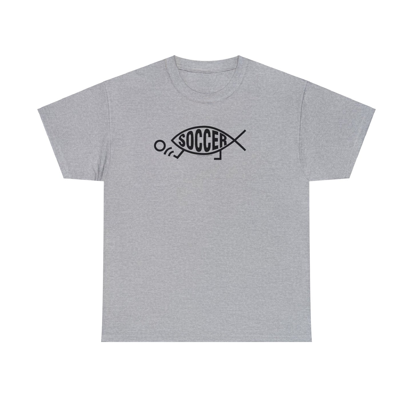 Soccer Fish, Darwin Soccer, Evolution Soccer, Evolved Soccer Fish with Feet Kicking Soccer Ball, Soccer Gift, Soccer Present, Soccer T-Shirt