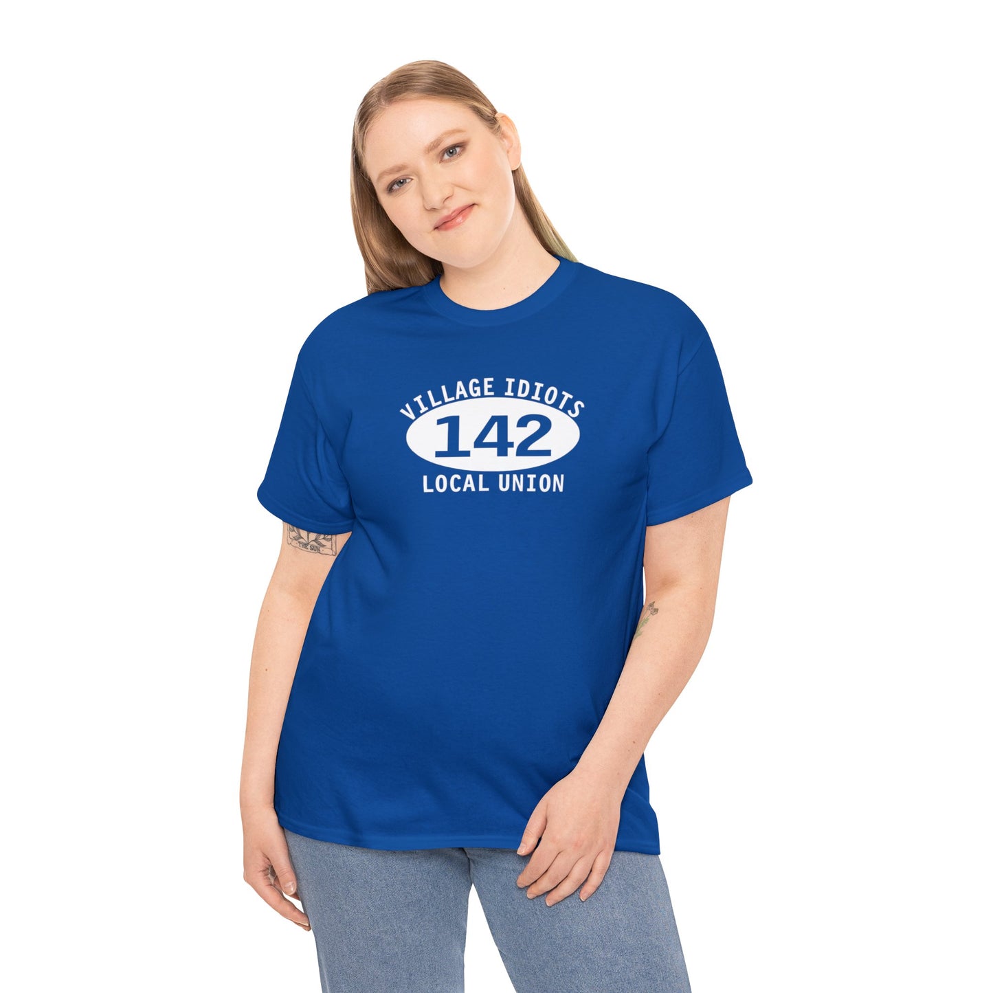 Village Idiots Local Union 142, funny Parody t-shirt, Funny Parody T-shirt Gift, Union Funny T-Shirt, Funny Gift for Dad