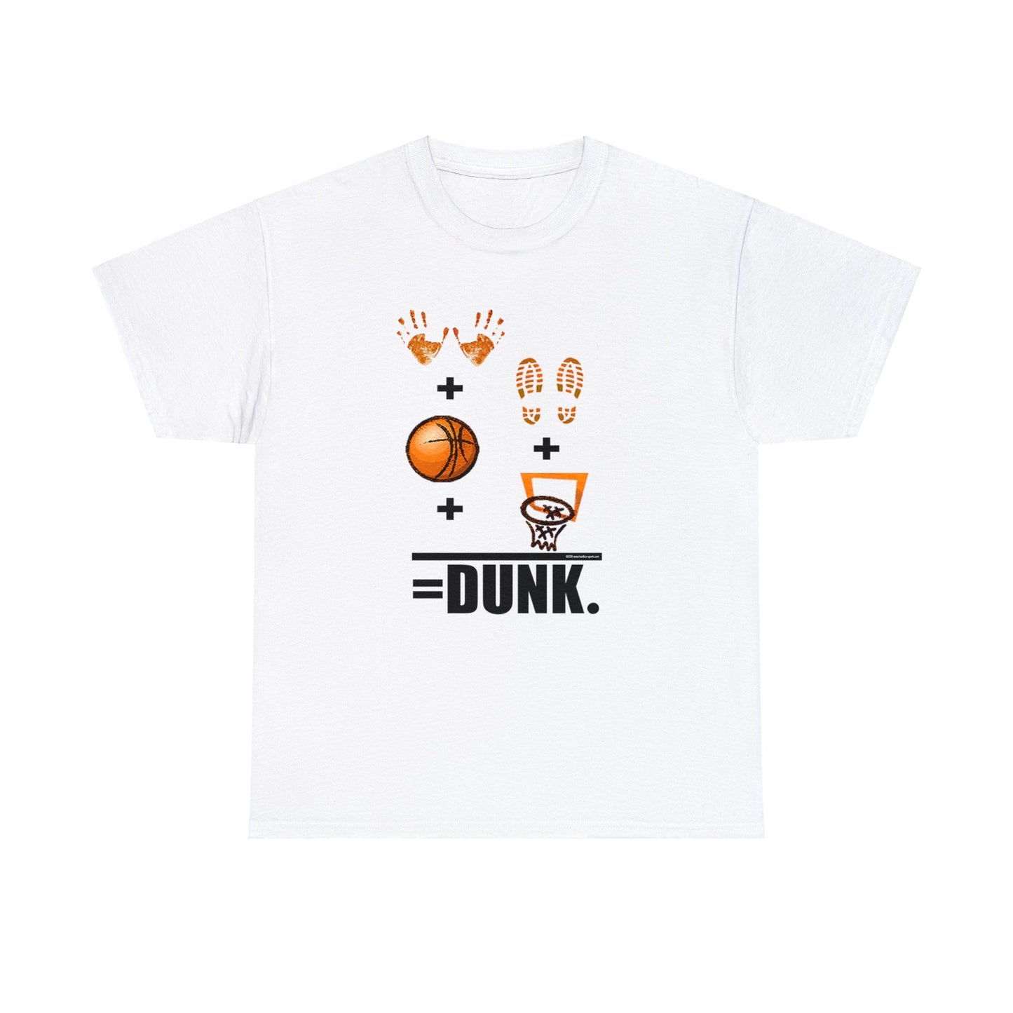 Basketball Equation, Basketball Math, Hands Plus Feet Plus Ball Plus Net Equals Dunk. Funny Basketball T-Shirt, Basketball Gift, Humorous