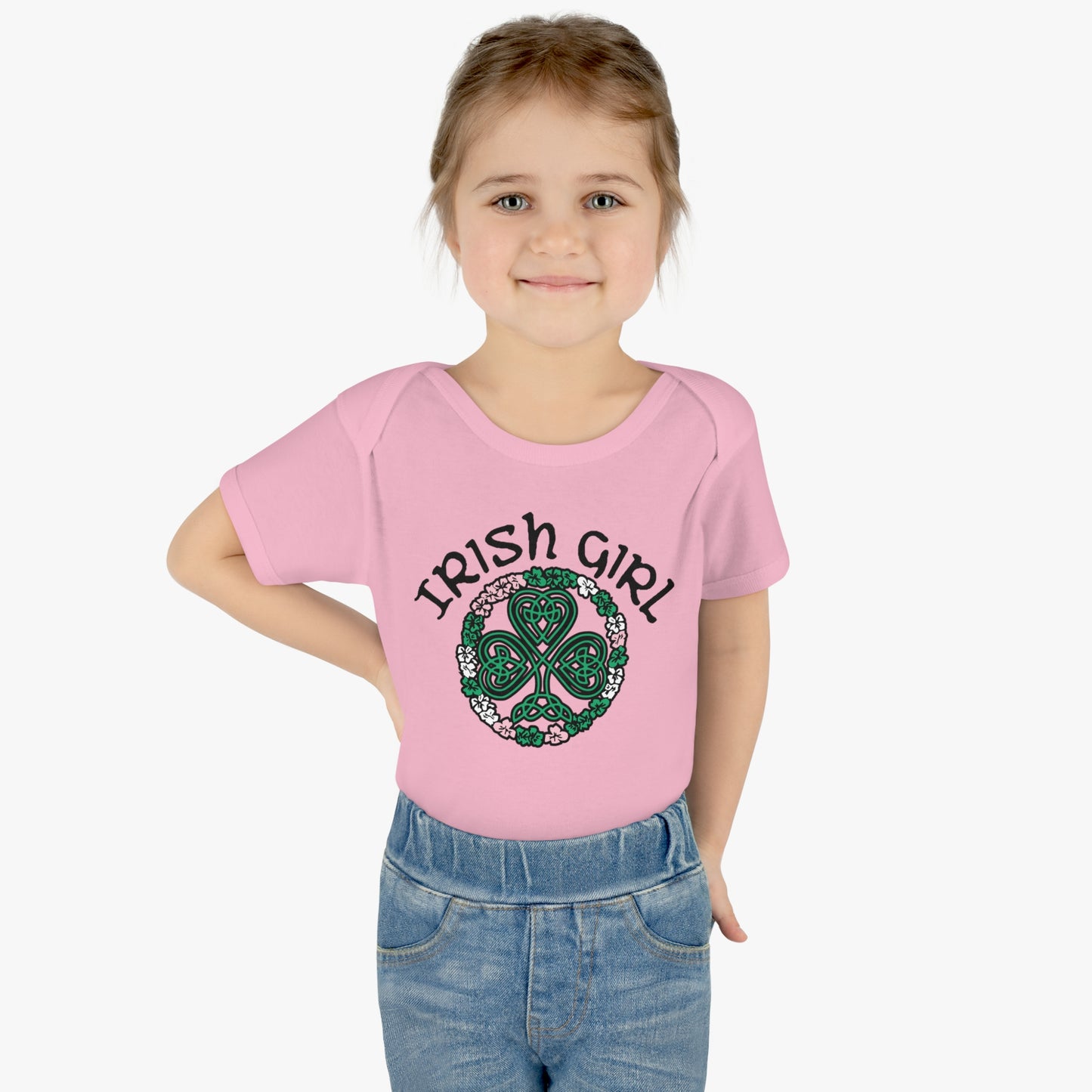 Irish Girl Infant Toddler T-Shirt, One Piece Bodysuit, Ireland, Saint Patrick's Day, St. Patty's Day Baby Tee for Girl, Gift For baby Girl