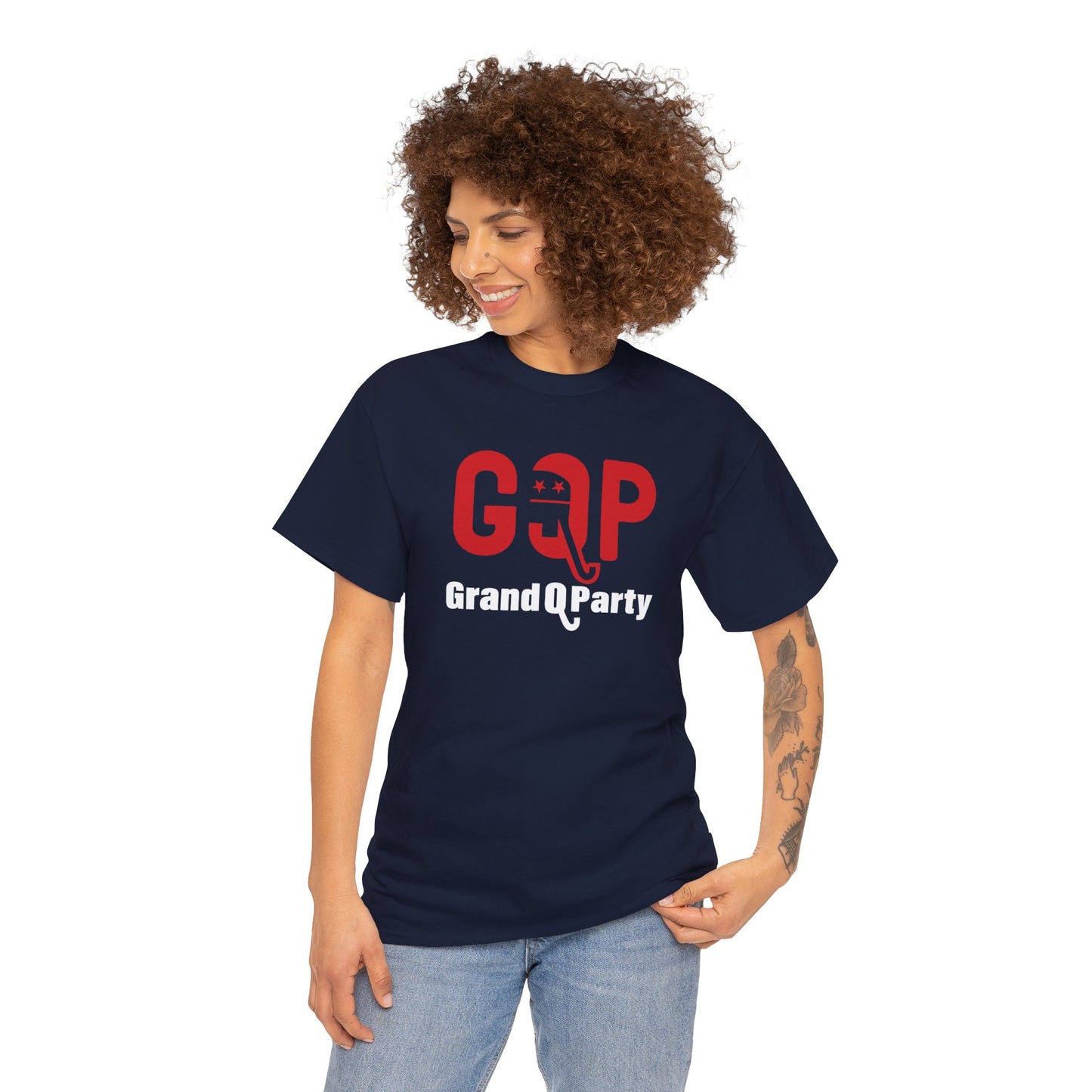 GQP Grand Q Party T-Shirt, GOP Parody T-Shirt, Lies Make Elephants Trunk Grow, Political Humor, Anti-Trump T-Shirt, Trump Lied, Trump Lost