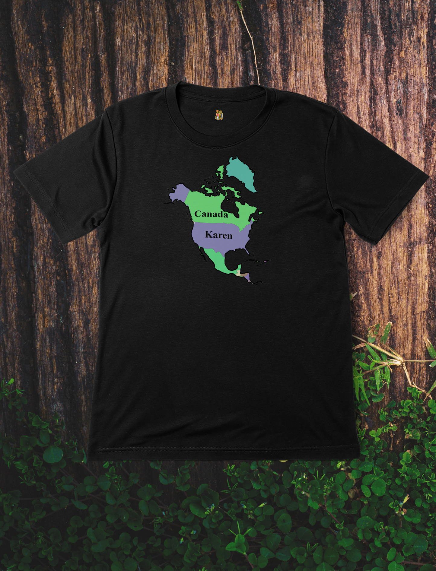 Map of North America with United States Labeled as Karen Pro Canada, never 51 Funny Political T-Shirt,