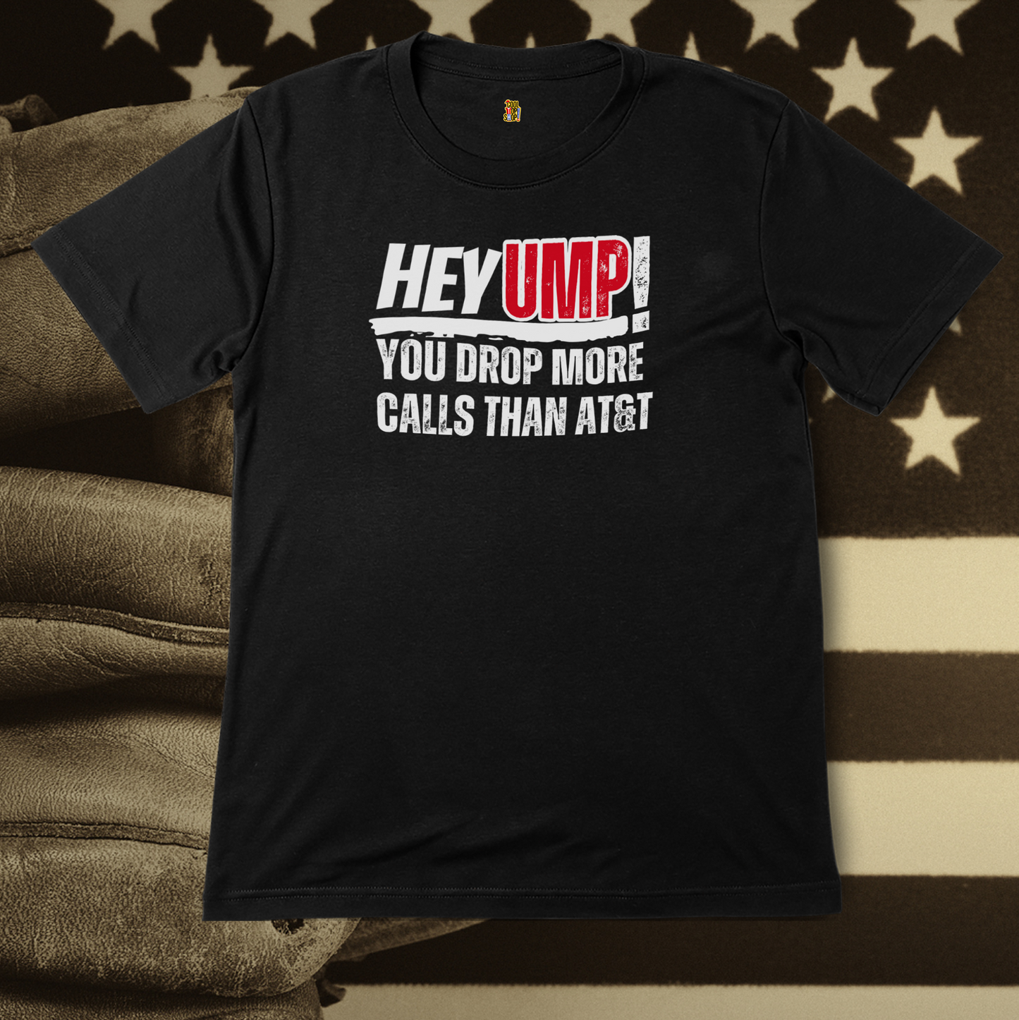 Funny Baseball T-Shirt - "Hey Ump! You Drop More Calls Than AT&T" - Sports Humor Tee
