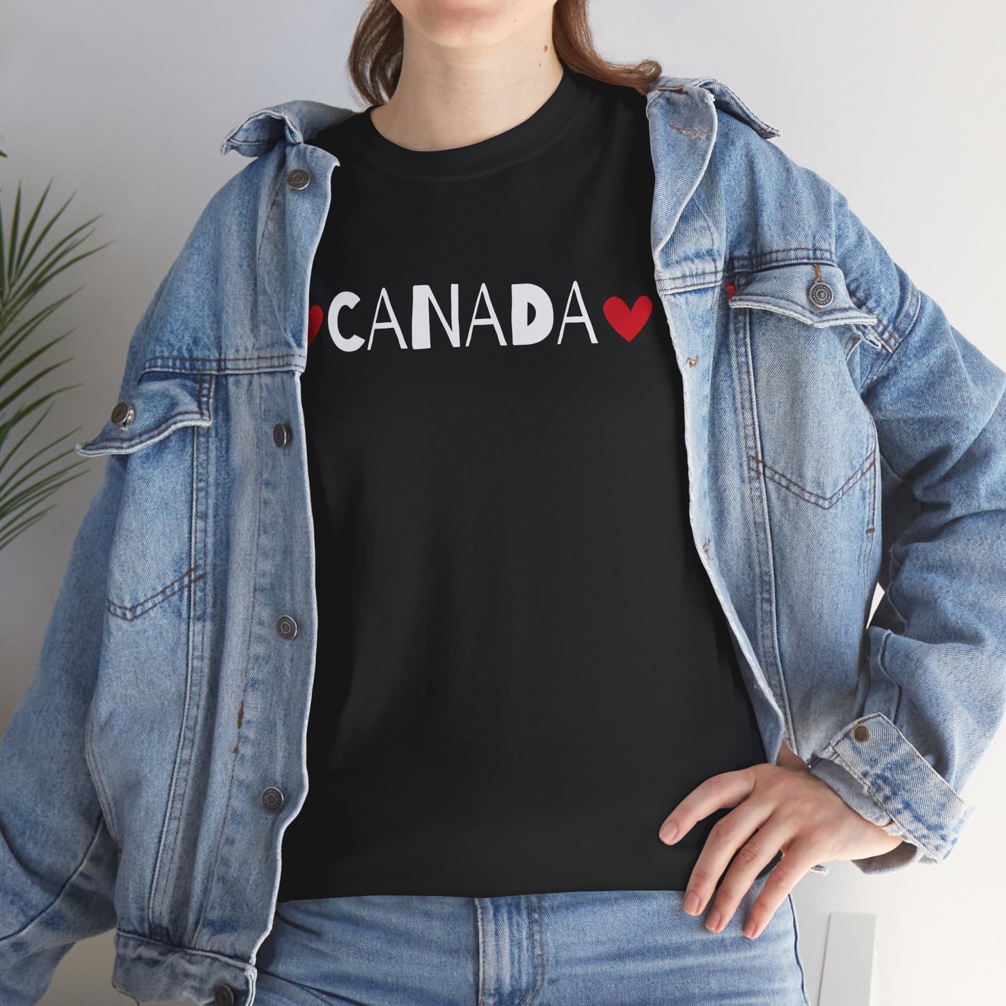 Love Canada Heart, Whimsical Canadian Pride T-Shirt, Love Canadian Independence, Not the 51st State