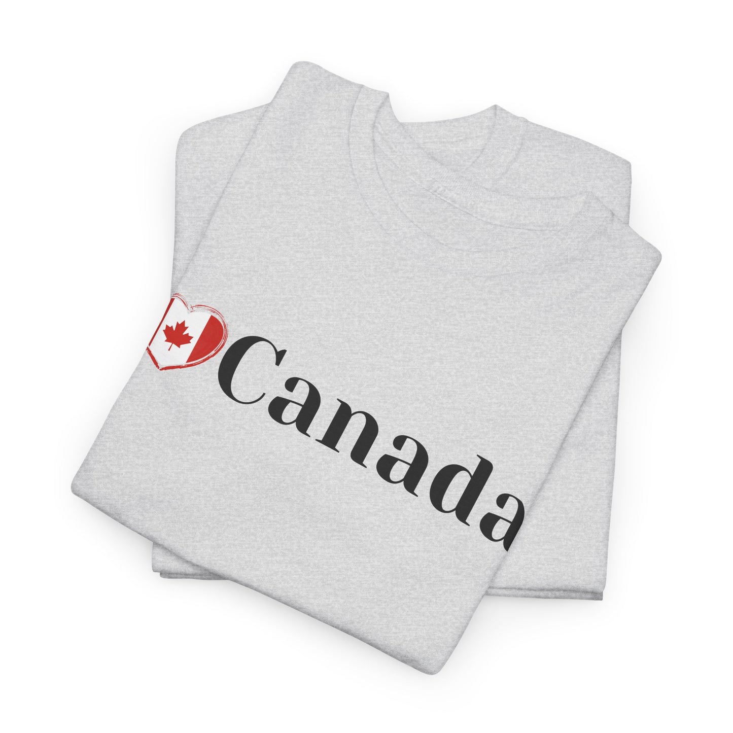 Love Canada Heart T-Shirt, Canadian Pride Tee, Canadian Independence, Proud Canadian T-Shirt, Classy Design