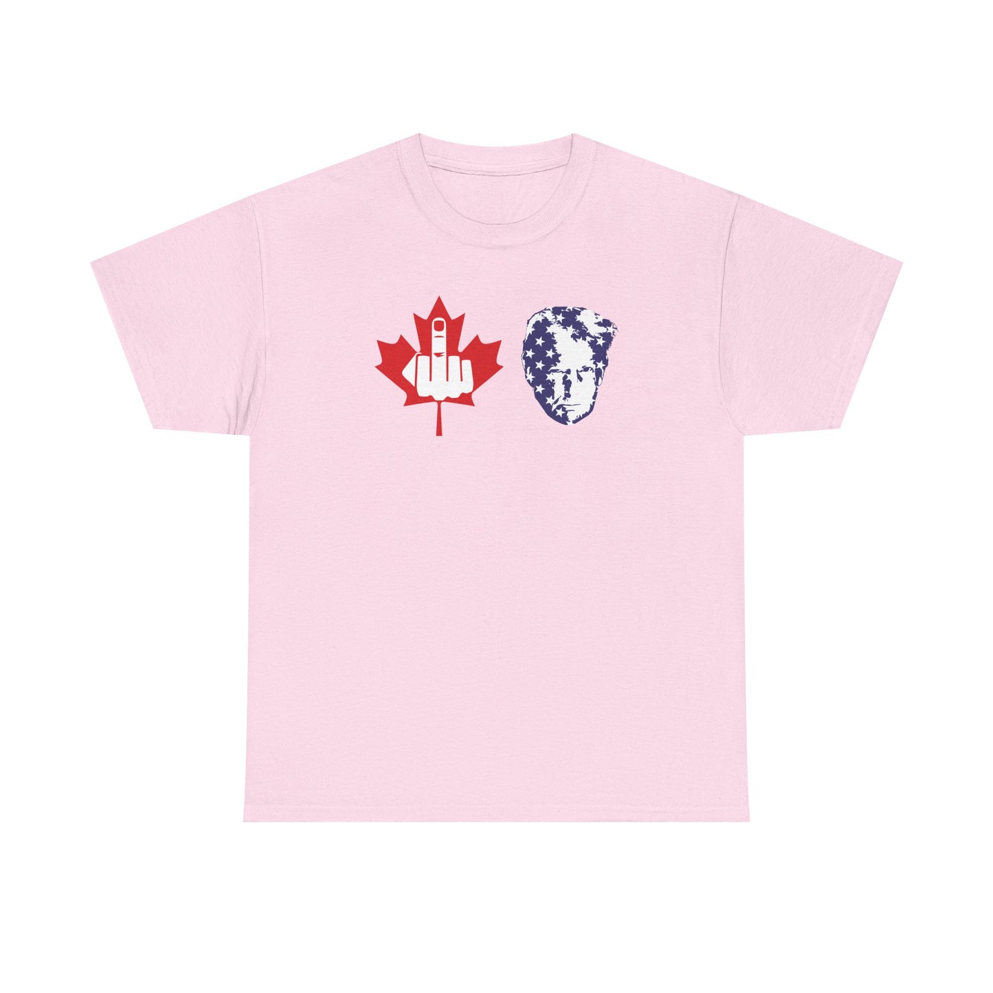 F Trump Canada Gives the Middle Finger to the Convicted Felon, Canadians Against 51st State, Political Adult Humor T-Shirt