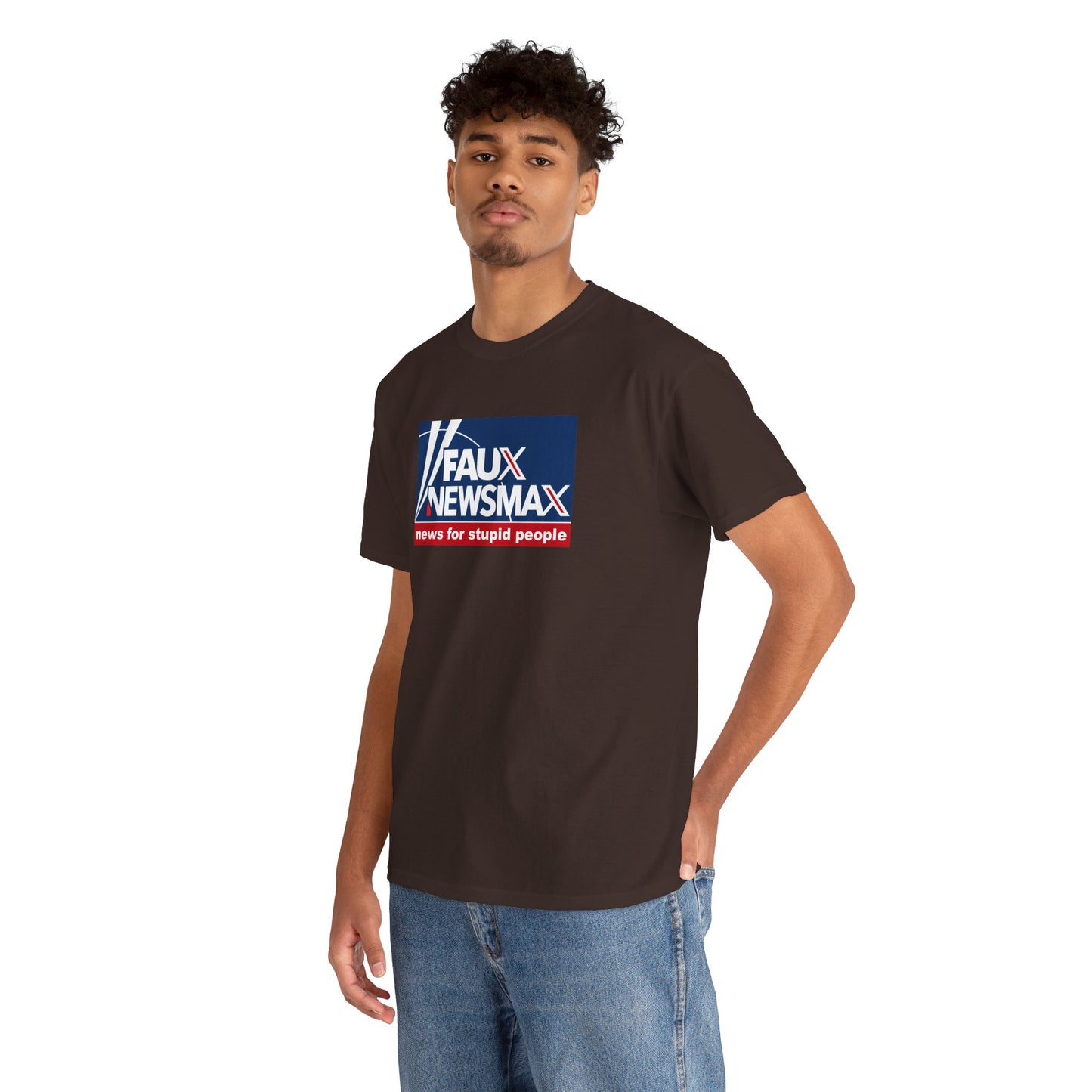 Fox News, NewsMax, Twitter, X Parody T-Shirt - 3 Misleading Networks in One, News For Stupid People