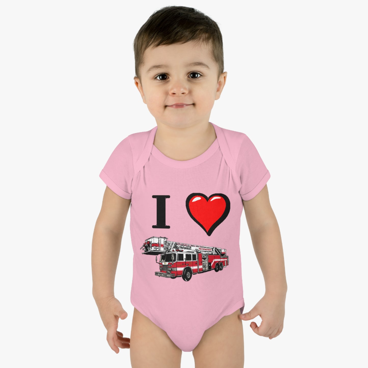 I love Firetrucks, I Heart Firetrucks T-Shirts, One Piece Fireman T, Cute for the Little Fire Fighter, Future Fireman, Baby Firetruck Tee