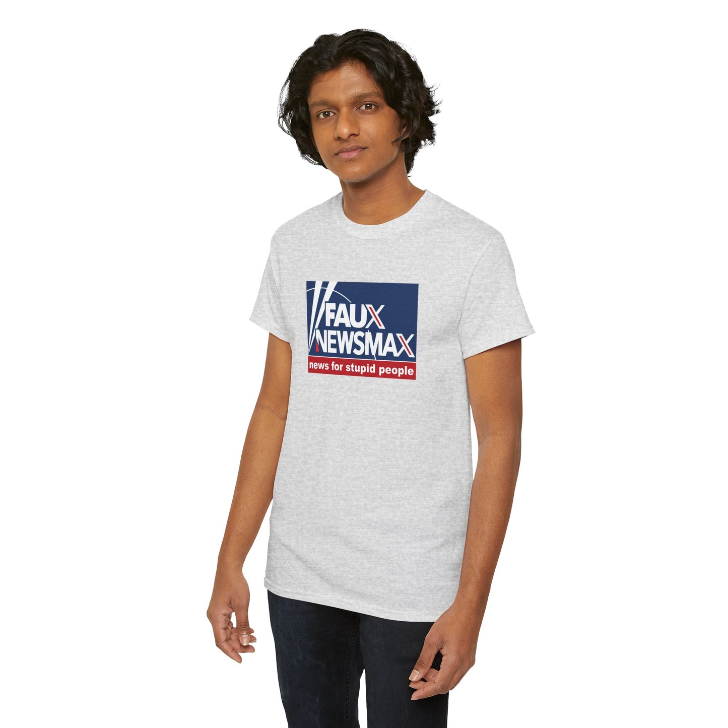 Fox News, NewsMax, Twitter, X Parody T-Shirt - 3 Misleading Networks in One, News For Stupid People