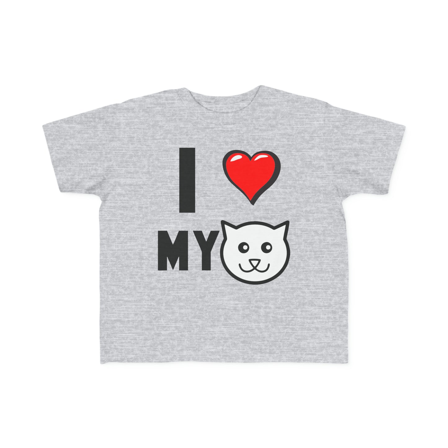 love My Cat T-Shirt, Toddler Tee, Heart My Cat, Boy's T-Shirt, Girls Tee, Cats are Better Than Dogs, Fun Cat Lover Tee, Gifts for Cat People