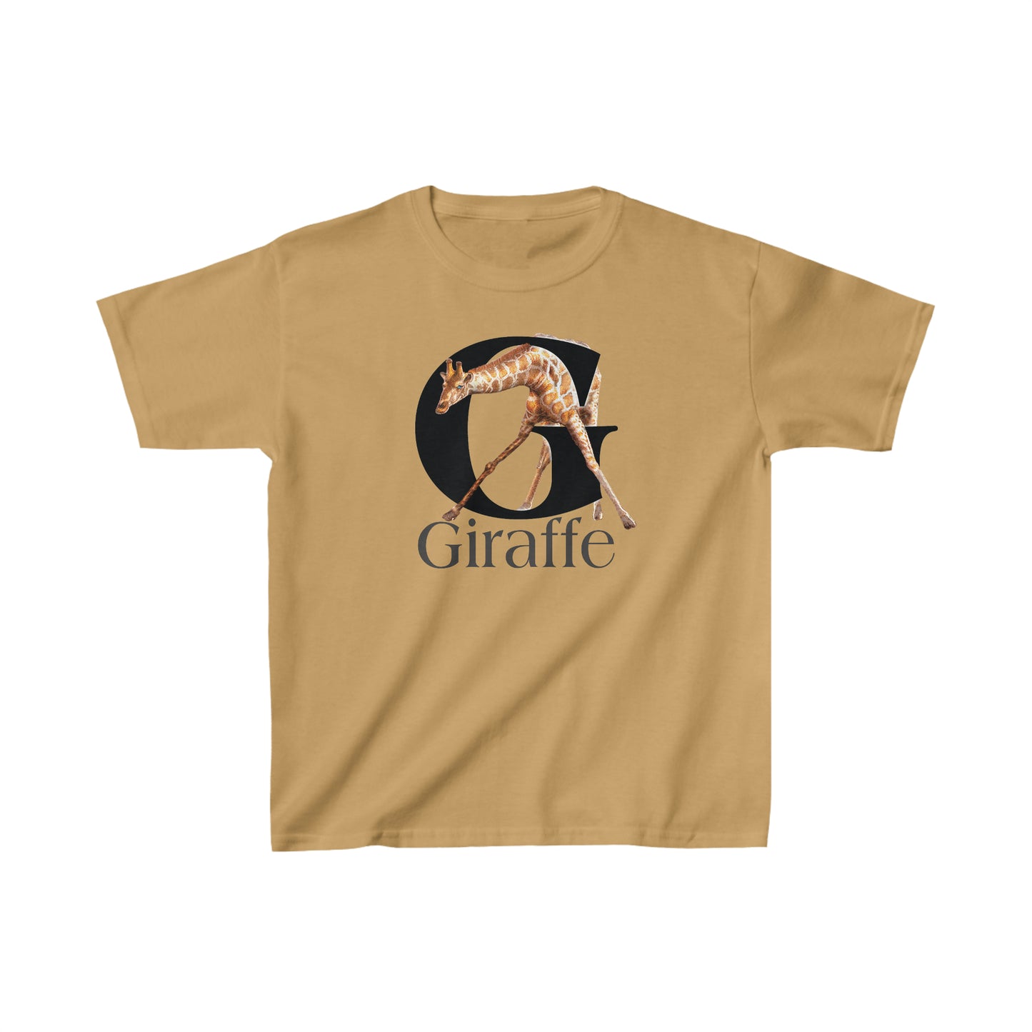 G is for Giraffe T-Shirt, Letter G Tee, Cute Giraffe T-Shirt animal t-shirt, animal alphabet T, Giraffe Lover Tee, Kids giraffe Tee