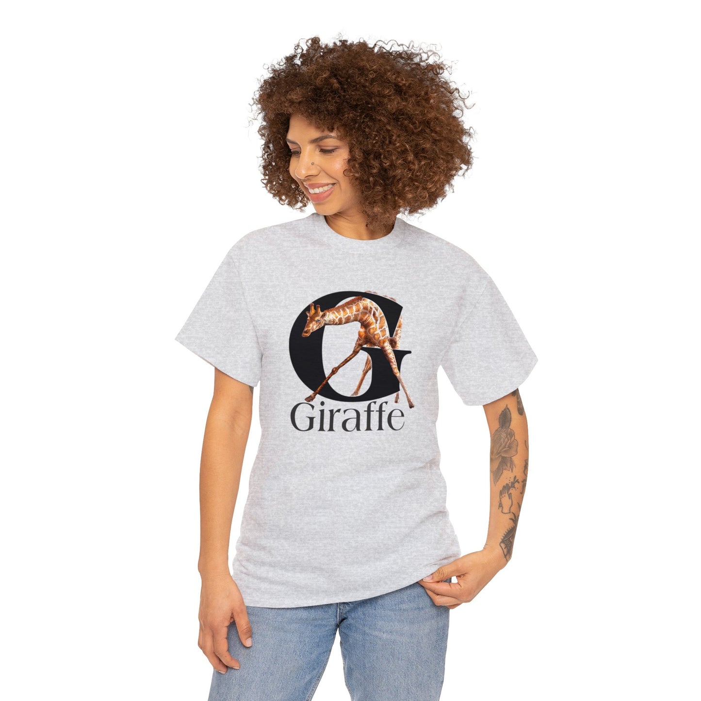 G is for Giraffe T-Shirt, Letter G Tee, Cute Giraffe T-Shirt animal t-shirt, animal alphabet T,