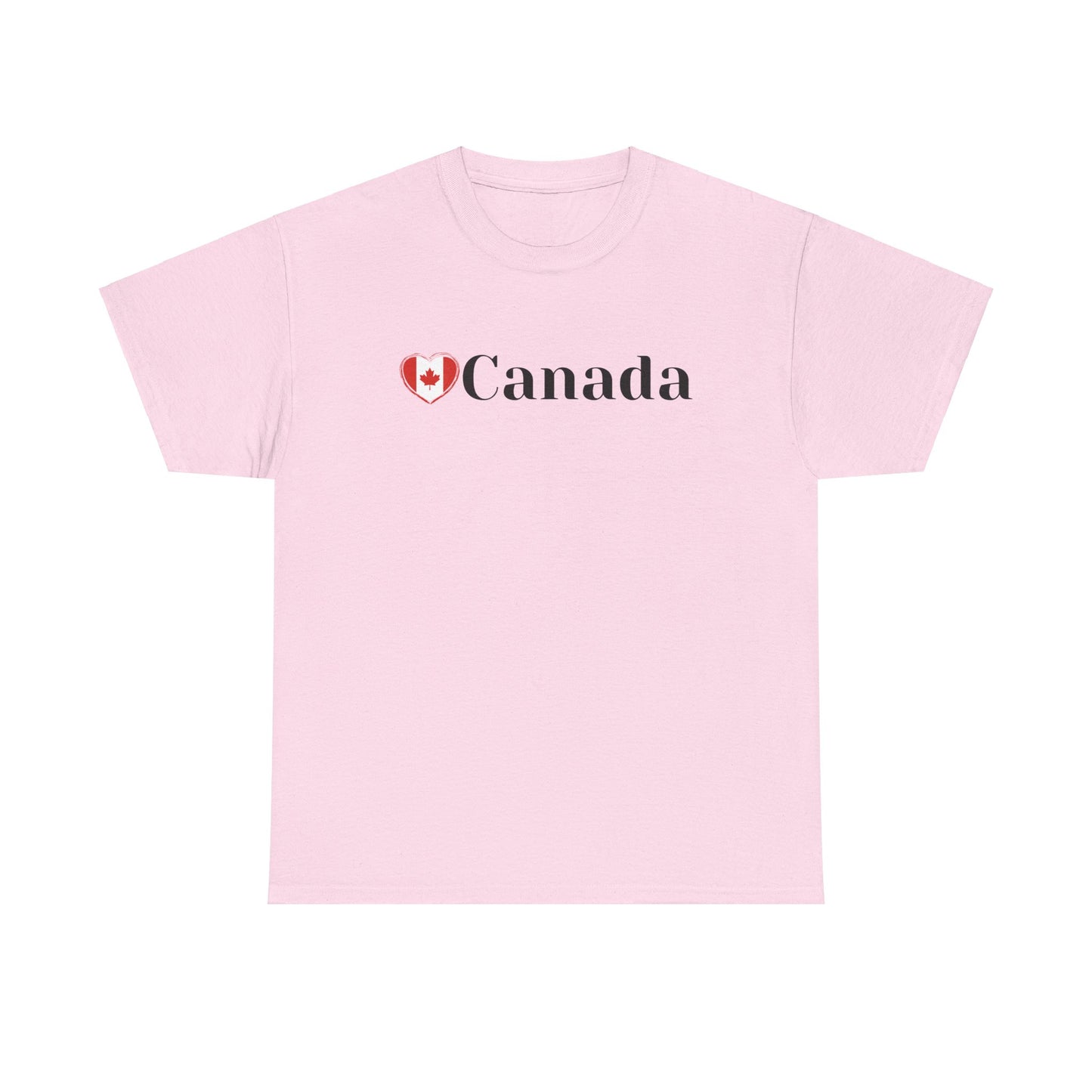 Love Canada Heart T-Shirt, Canadian Pride Tee, Canadian Independence, Proud Canadian T-Shirt, Classy Design