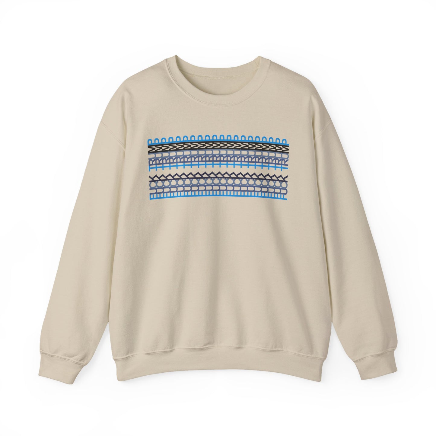 Nordic Pattern Anti-Trump Unisex Heavy Blend Crewneck Sweatshirt