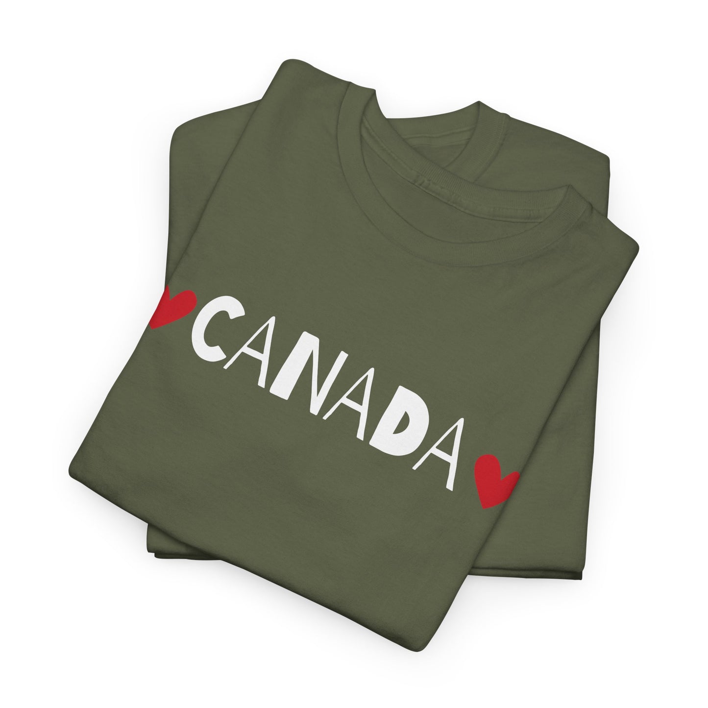 Love Canada Heart, Whimsical Canadian Pride T-Shirt, Love Canadian Independence, Not the 51st State