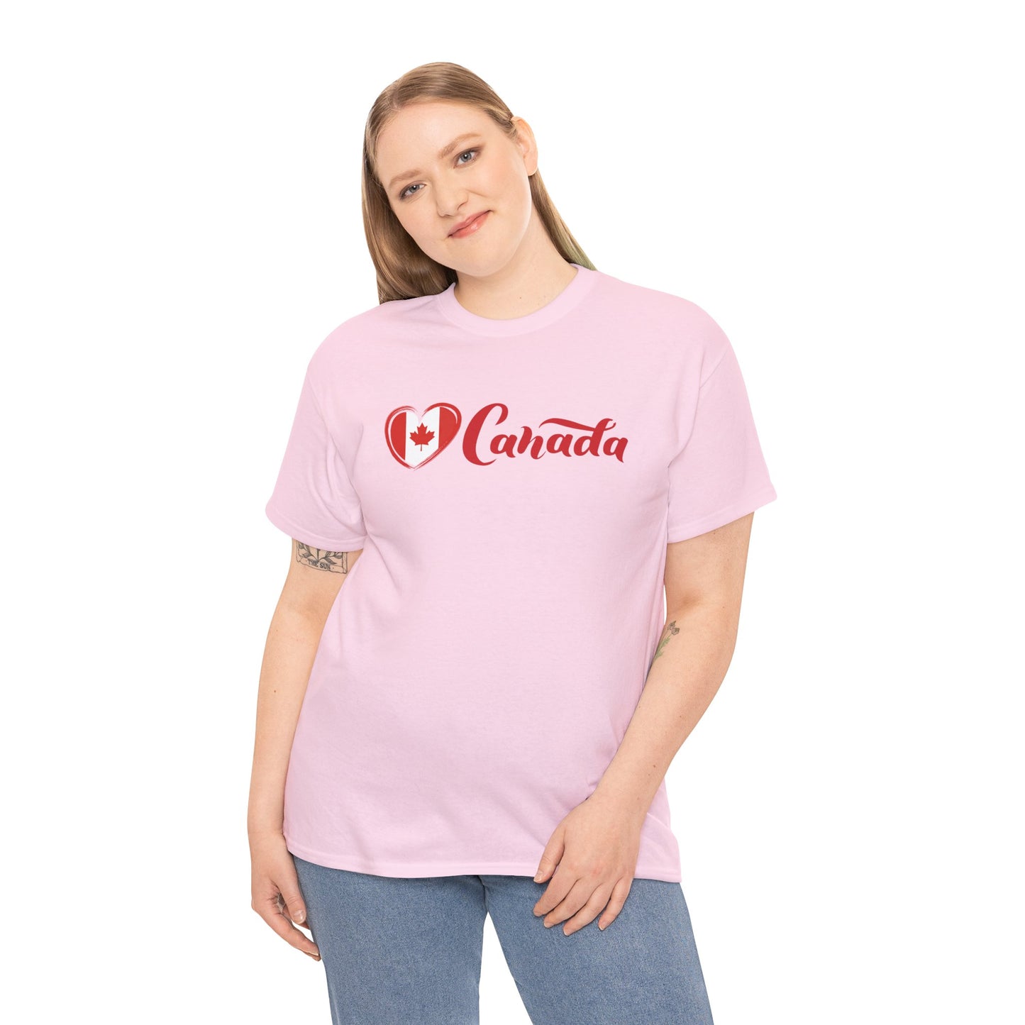 Love Canada Heart Flag T-Shirt, Canadian Pride, Classic Look, Tasteful design, Canada is not the 51st State of America,