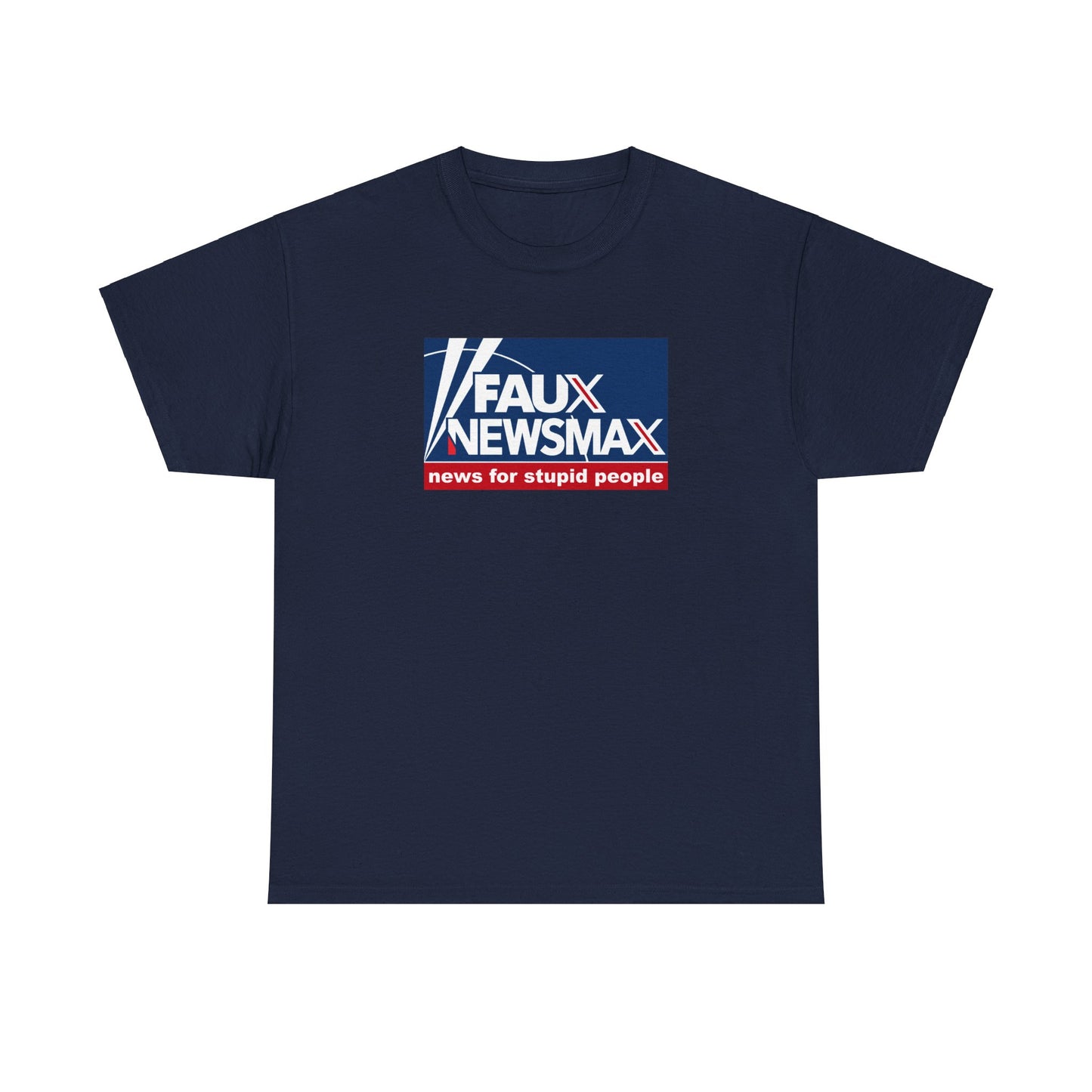 Fox News, NewsMax, Twitter, X Parody T-Shirt - 3 Misleading Networks in One, News For Stupid People