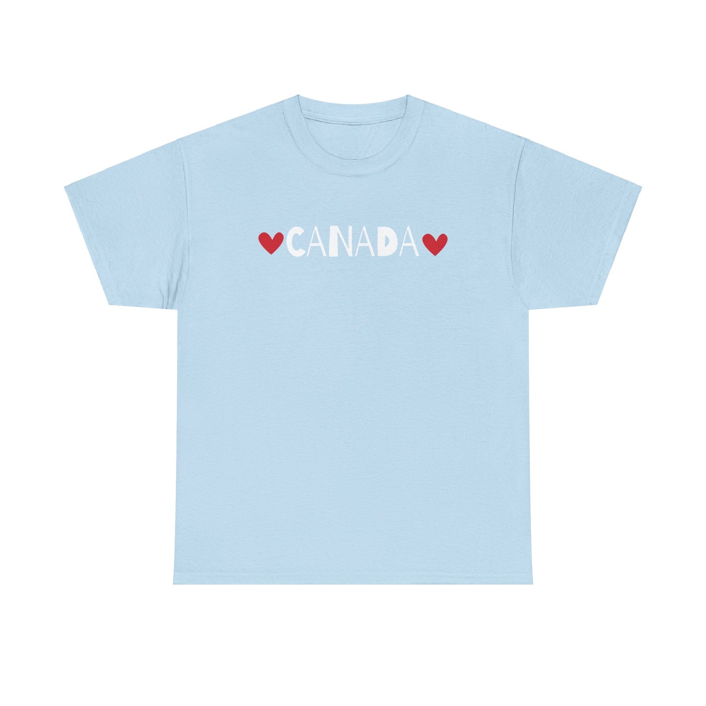 Love Canada Heart, Whimsical Canadian Pride T-Shirt, Love Canadian Independence, Not the 51st State