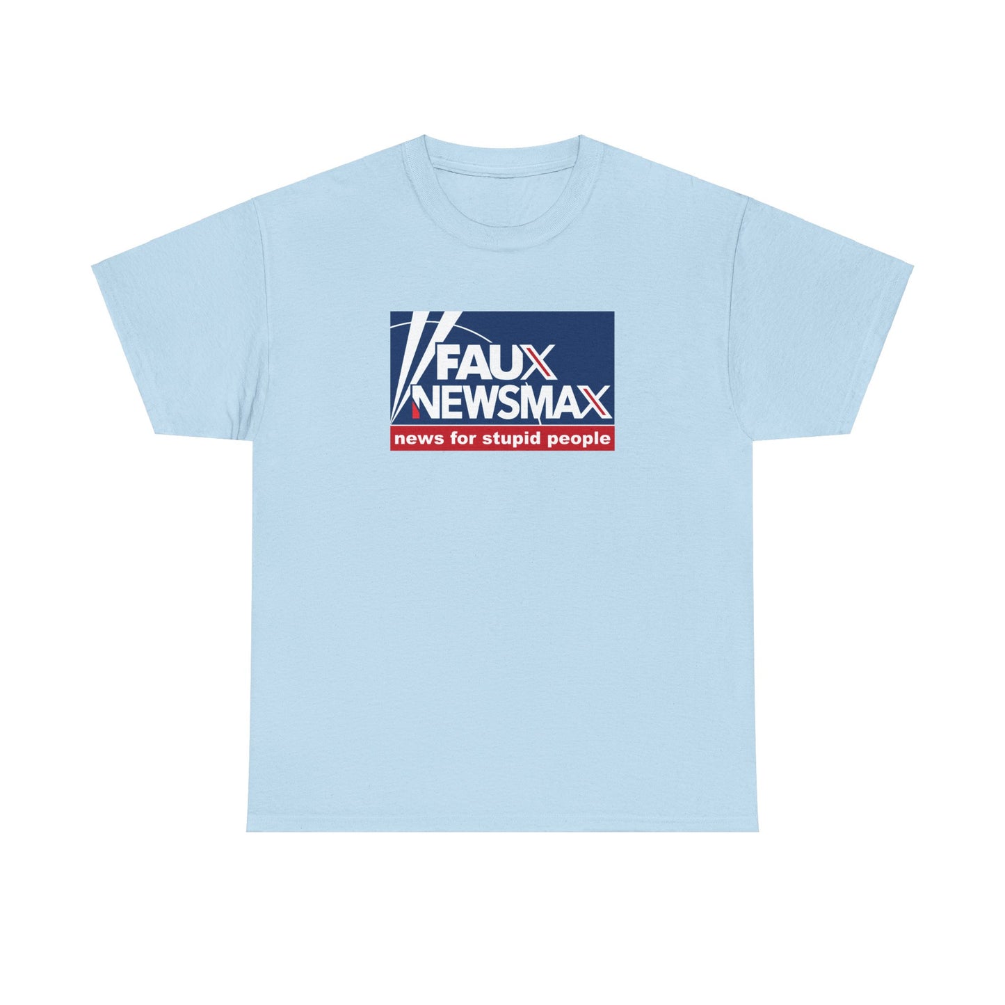 Fox News, NewsMax, Twitter, X Parody T-Shirt - 3 Misleading Networks in One, News For Stupid People