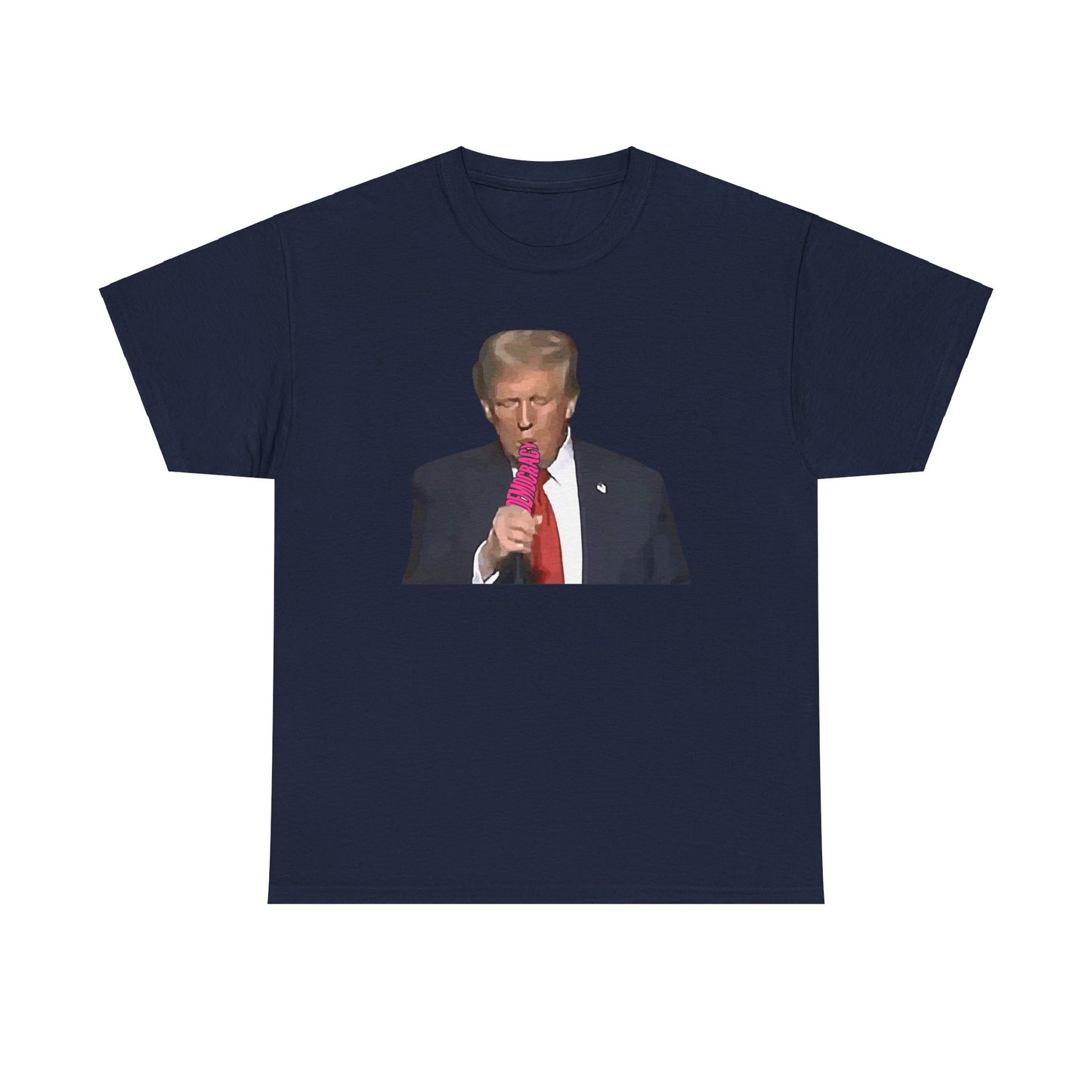 Graphic Tee Donald Trump Artistic Rendering Felon President Blow Job T-shirt