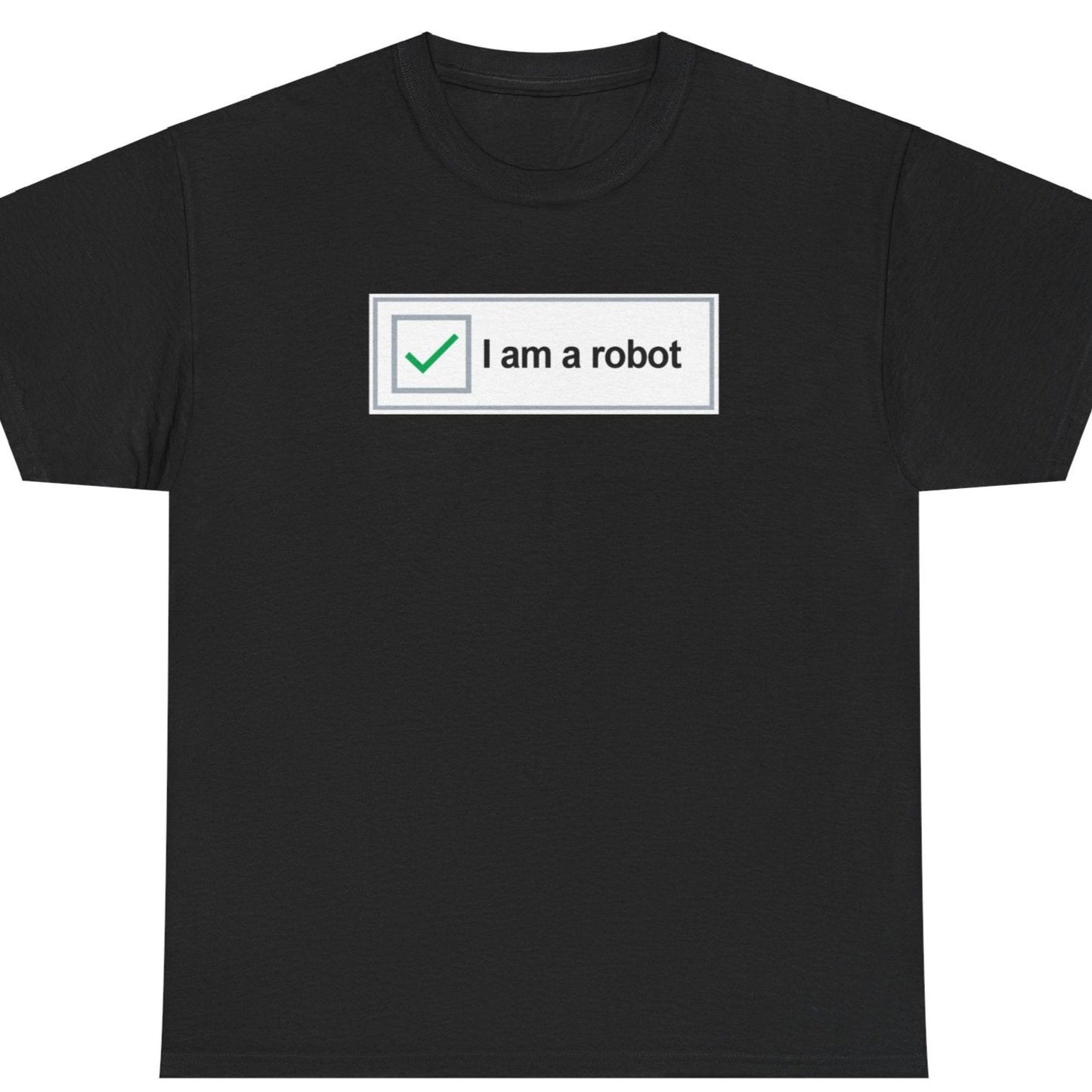 Robot Nerd T-Shirt, I am a Robot CAPTCHA parody, Nerd Humor, Ironic T-Shirt, Tech Computer Person T-shirt, Geek Friendly