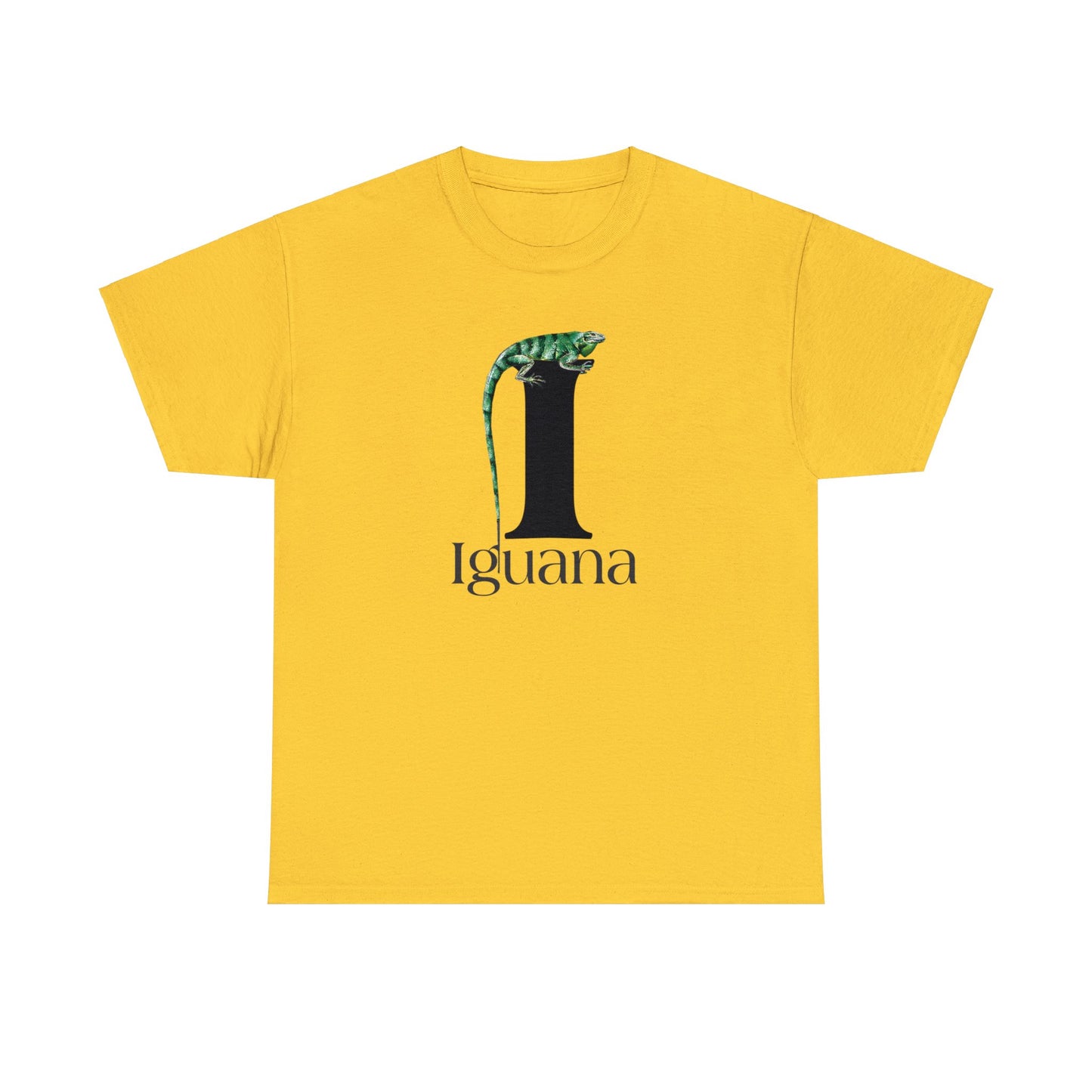 I is for Iguana, Iguana Perched on Letter I, Iguana Lovers, Iguana Drawing T-Shirt, animal t-shirt