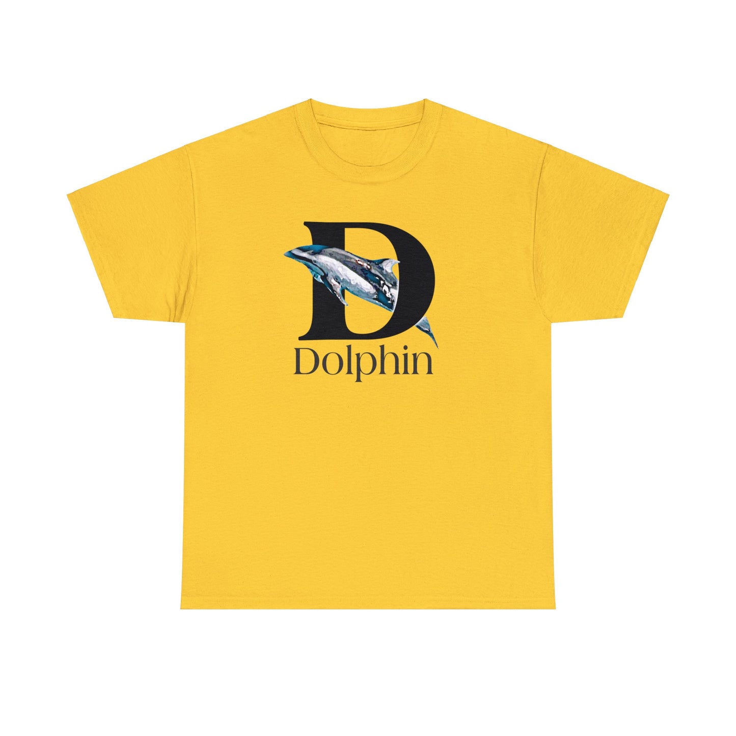 D is for Dolphin T-Shirt, Dolphin Drawing T-Shirt, Dolphin Lovers shirt, Dolphin illustration