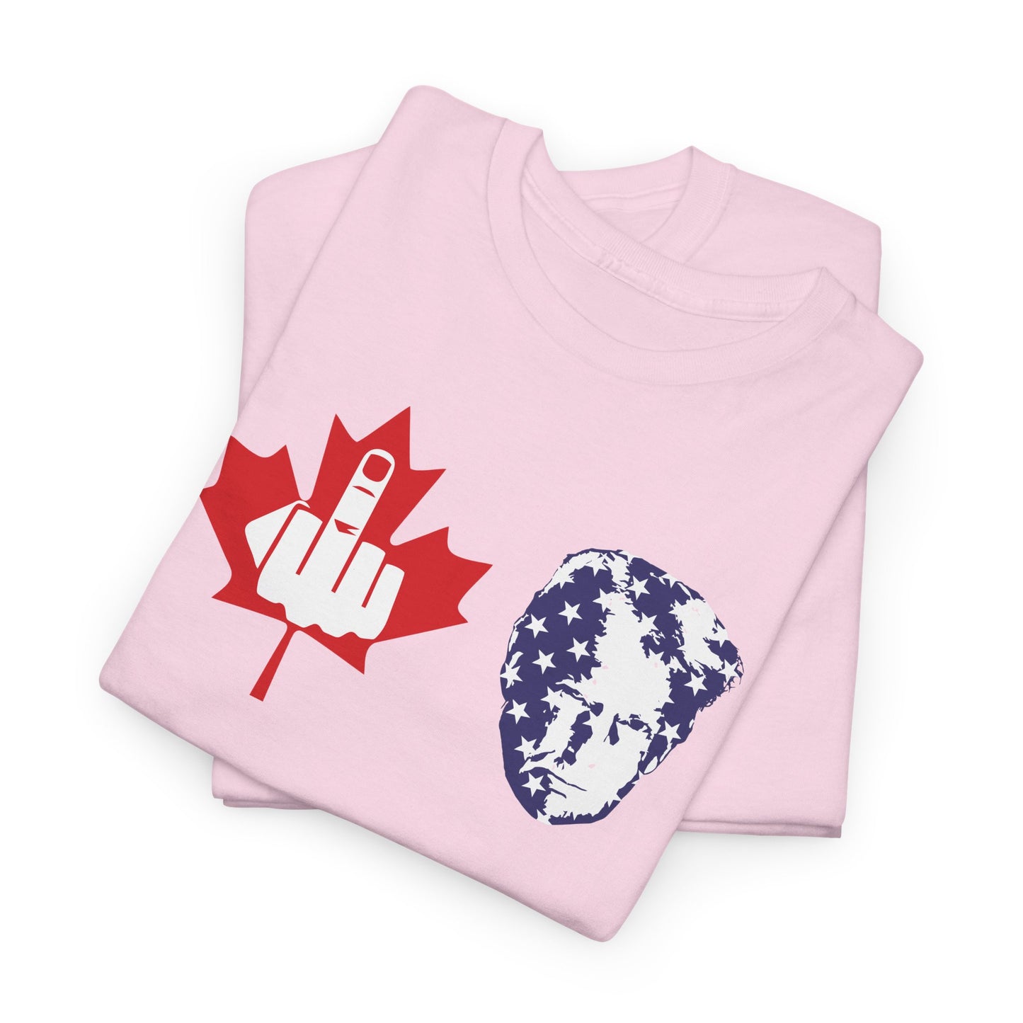 F Trump Canada Gives the Middle Finger to the Convicted Felon, Canadians Against 51st State, Political Adult Humor T-Shirt