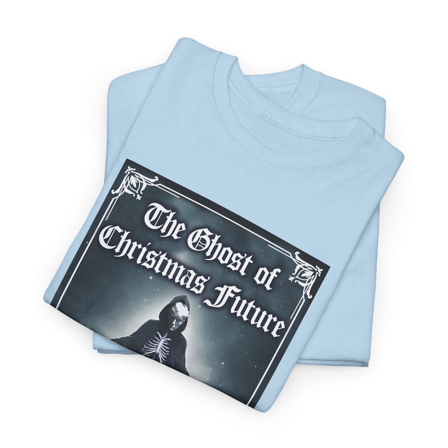 Donald Trump Parody T-Shirt Ghost of Christmas Future, A Christmas Carol Parody, President is Scary Spirt of Things to Come, Deporting Migrant Children, Sad