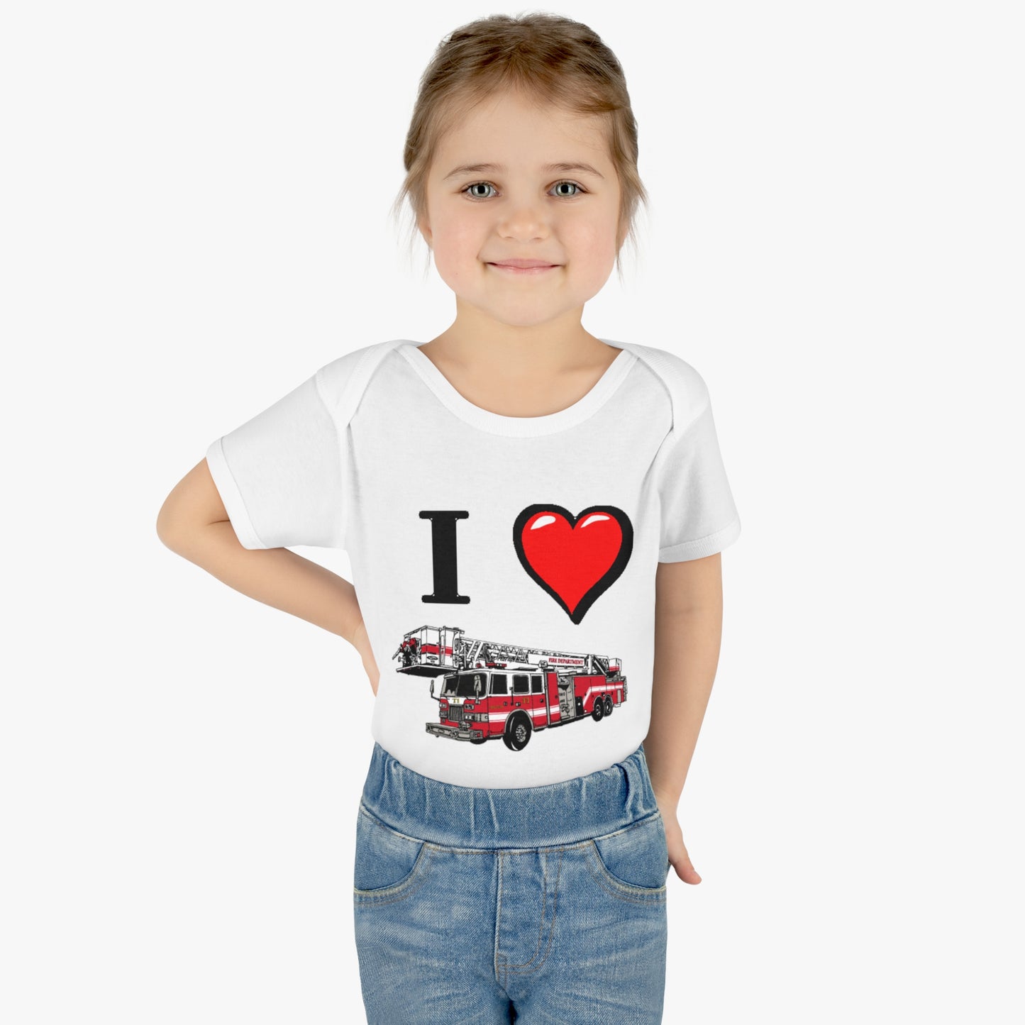 I love Firetrucks, I Heart Firetrucks T-Shirts, One Piece Fireman T, Cute for the Little Fire Fighter, Future Fireman, Baby Firetruck Tee