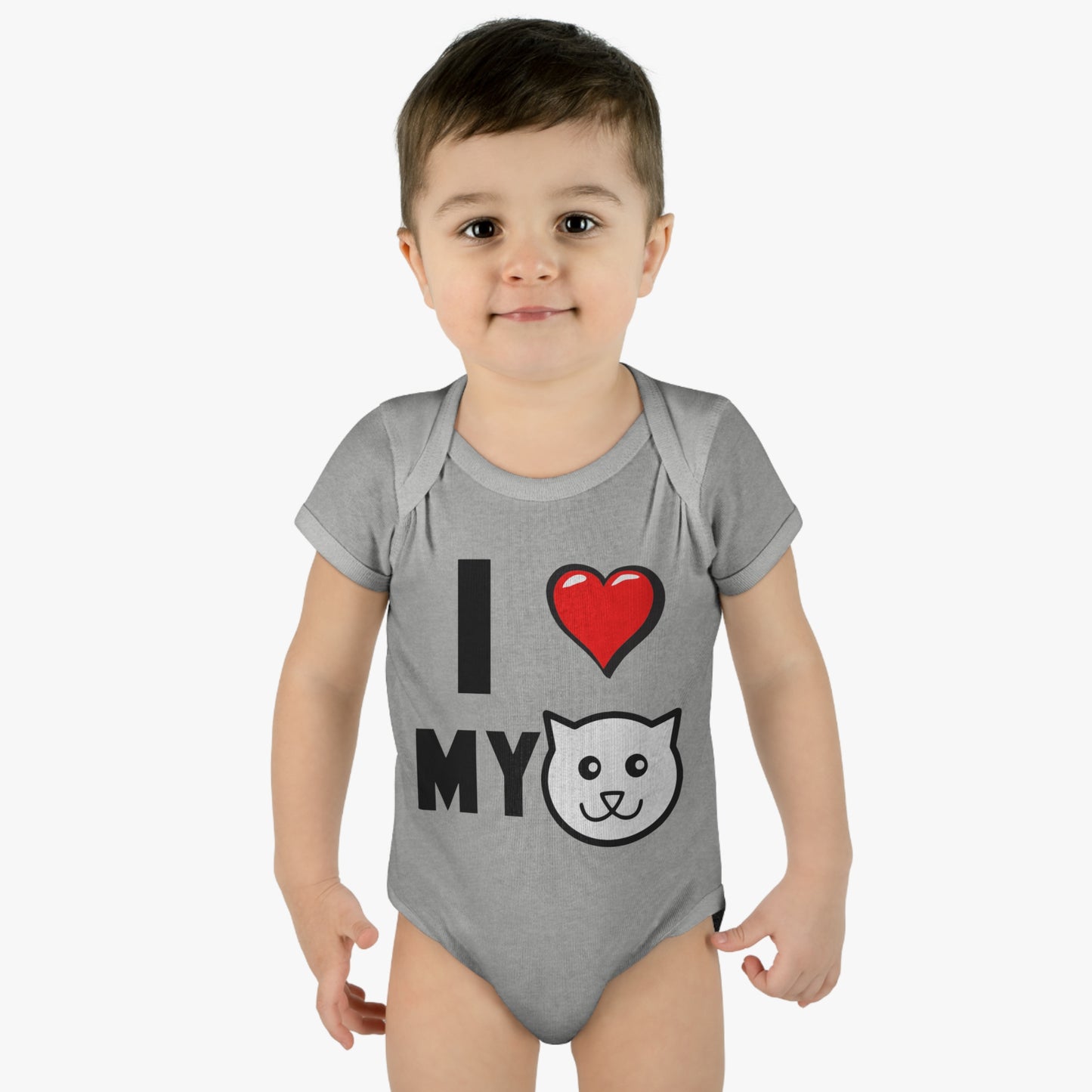 I love My Cat T-Shirt, Infant Heart My Cat, One Piece Bodysuit, Cats are Better Than Dogs, Fun Cat Lover Tee, Gifts for Cat Parents, Shower