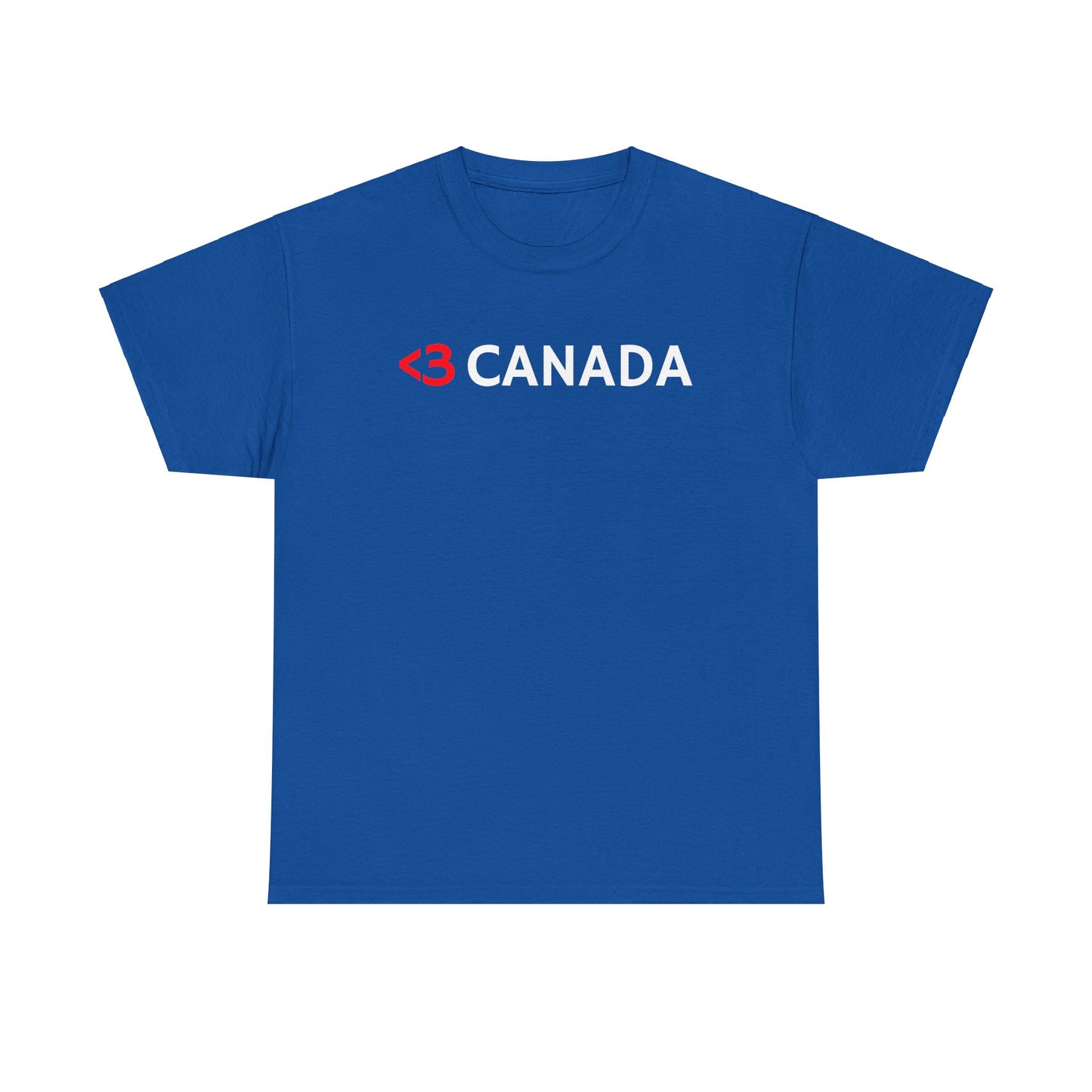 Love <3 Canada Text Emoticon Heart Flag T-Shirt, Canadian Pride, Classic Look, Tasteful design, Canada is not the 51st State of America,