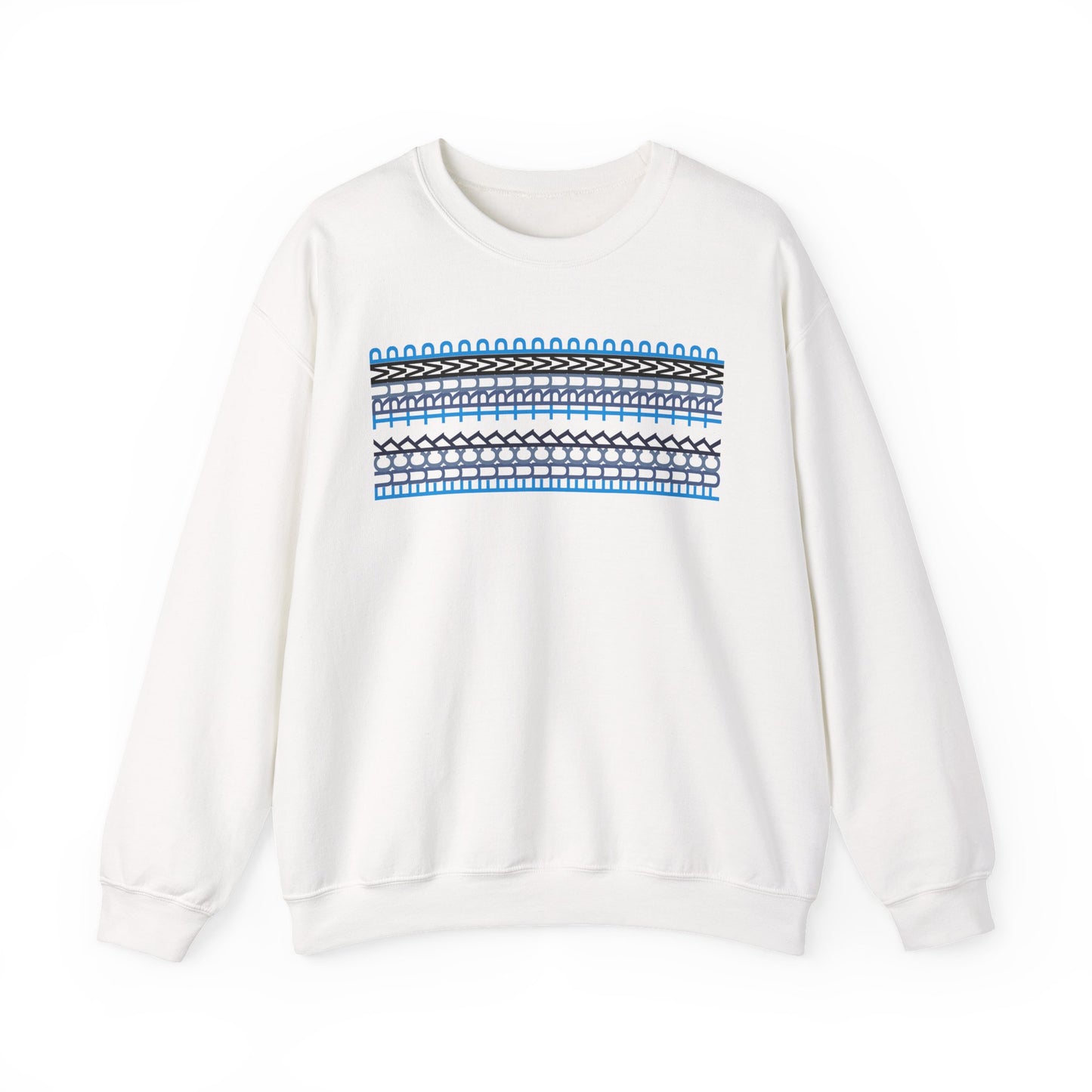 Nordic Pattern Anti-Trump Unisex Heavy Blend Crewneck Sweatshirt