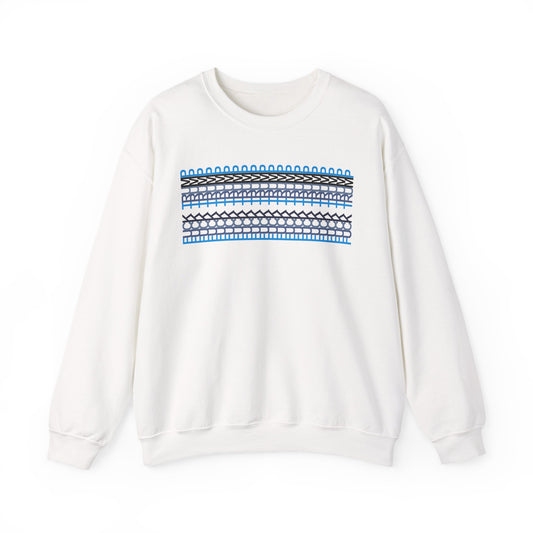Nordic Pattern Anti-Trump Unisex Heavy Blend Crewneck Sweatshirt
