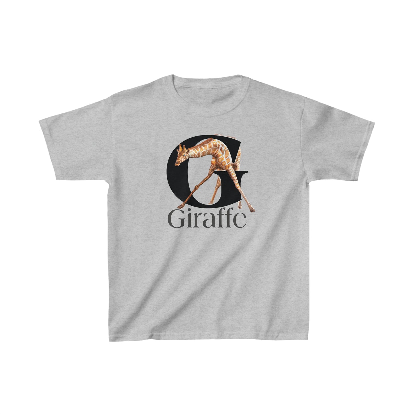 G is for Giraffe T-Shirt, Letter G Tee, Cute Giraffe T-Shirt animal t-shirt, animal alphabet T, Giraffe Lover Tee, Kids giraffe Tee