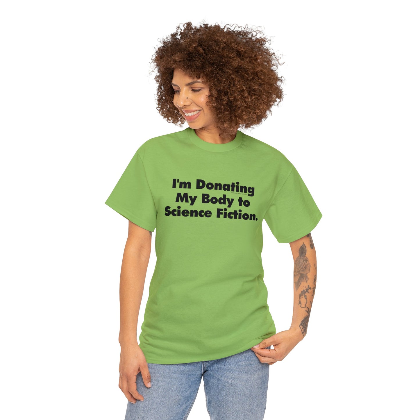 I'm Donating My Body To Science Fiction, Funny T-Shirt, Scifi T-Shirt, Birthday T-Shirt, Organ Donation tee, Over the Hill, Dark Humor Tee