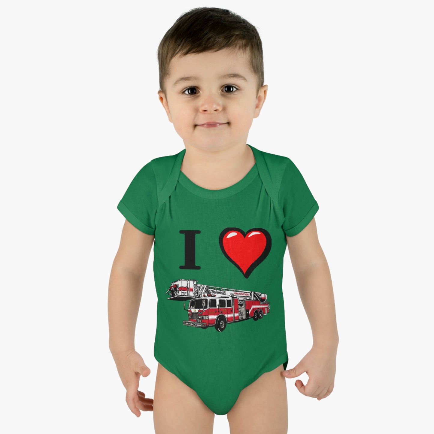 I love Firetrucks, I Heart Firetrucks T-Shirts, One Piece Fireman T, Cute for the Little Fire Fighter, Future Fireman, Baby Firetruck Tee