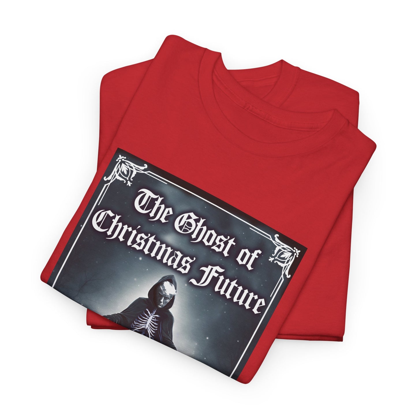 Donald Trump Parody T-Shirt Ghost of Christmas Future, A Christmas Carol Parody, President is Scary Spirt of Things to Come, Deporting Migrant Children, Sad