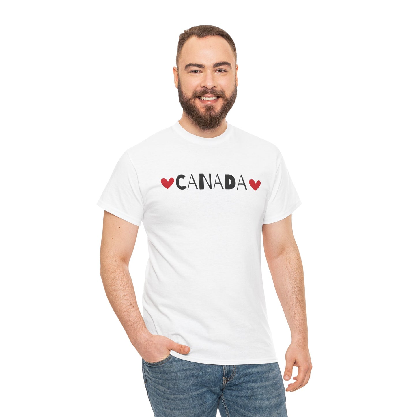 Love Canada Heart, Whimsical Canadian Pride T-Shirt, Love Canadian Independence, Not the 51st State