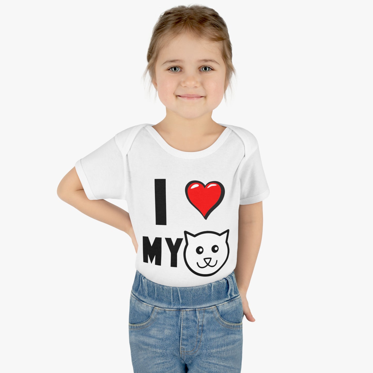 I love My Cat T-Shirt, Infant Heart My Cat, One Piece Bodysuit, Cats are Better Than Dogs, Fun Cat Lover Tee, Gifts for Cat Parents, Shower