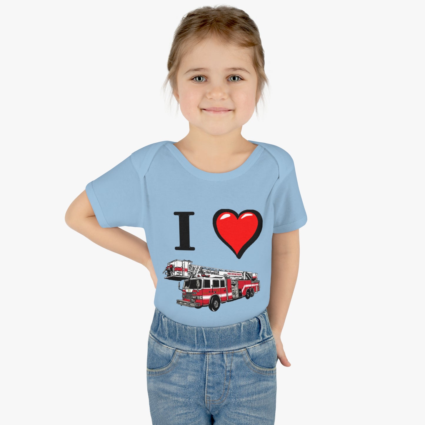 I love Firetrucks, I Heart Firetrucks T-Shirts, One Piece Fireman T, Cute for the Little Fire Fighter, Future Fireman, Baby Firetruck Tee