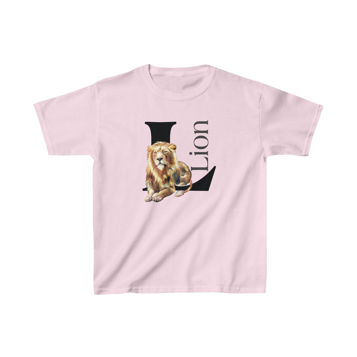 L is for Lion T-Shirt, Lion Drawing T-Shirt, Illustration of Lion, Proud Lion animal t-shirt, animal alphabet T, animal letters Tee