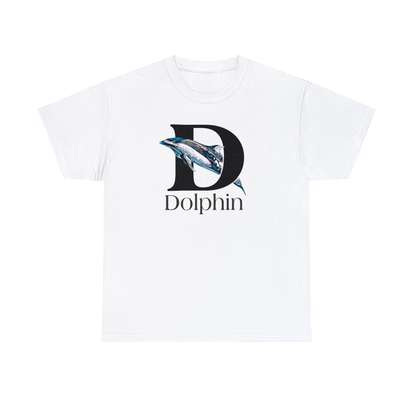 D is for Dolphin T-Shirt, Dolphin Drawing T-Shirt, Dolphin Lovers shirt, Dolphin illustration