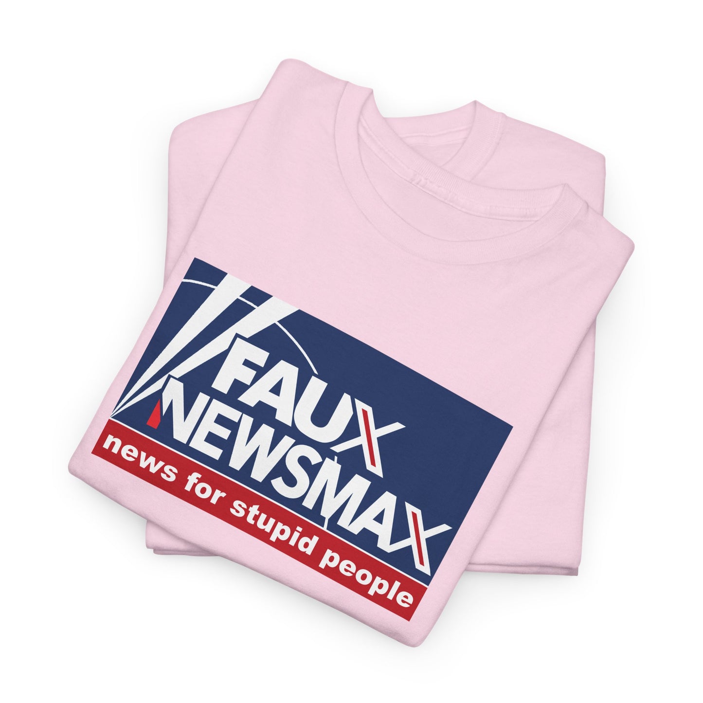 Fox News, NewsMax, Twitter, X Parody T-Shirt - 3 Misleading Networks in One, News For Stupid People