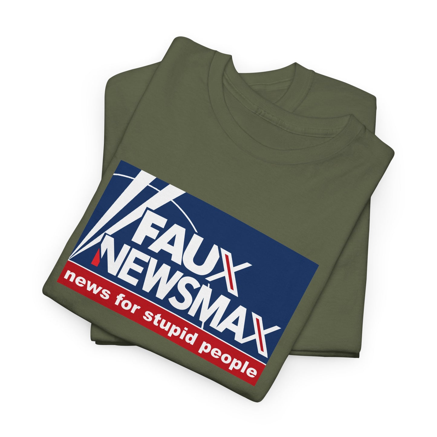 Fox News, NewsMax, Twitter, X Parody T-Shirt - 3 Misleading Networks in One, News For Stupid People