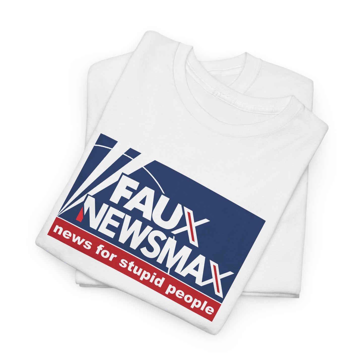 Fox News, NewsMax, Twitter, X Parody T-Shirt - 3 Misleading Networks in One, News For Stupid People